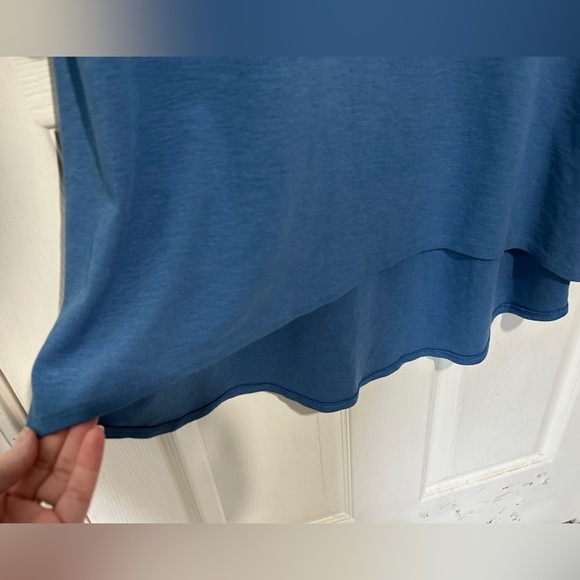 Chico’s Shoshoni High/Low Knee Dress - Bijou Blue Size Medium. Tank Style casual - Picture 6 of 10